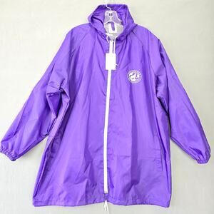 Defenders Of Wildlife Hooded Windbreaker Mens One Size Fits Most Purple Jacket